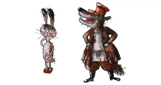 How the Hare and the Wolf Swapped Tails