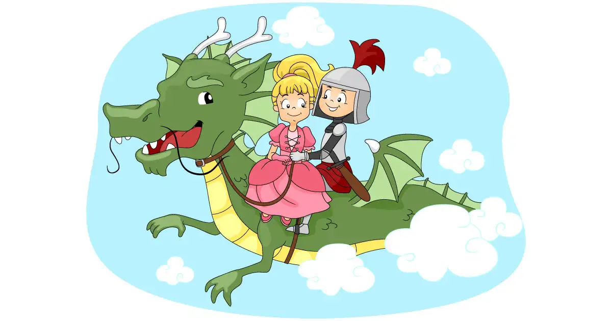 Le Conte du Dragon Curieux, du Chevalier Courageux et de la Belle Princesse