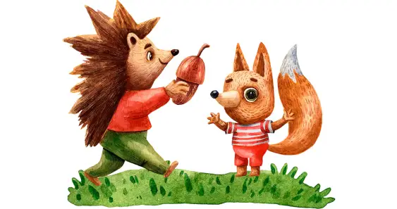 About the Sleepy Hedgehog and the Hurried Fox